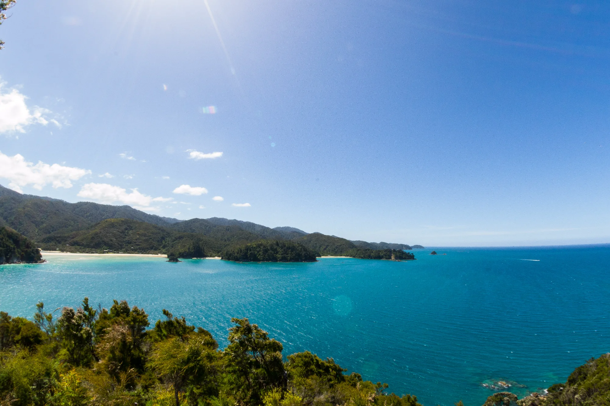 Abel Tasman coastline from lookout